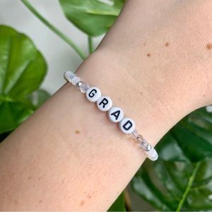 Customized Letter Word Beaded Bracelet | Pick Word | Pick Color